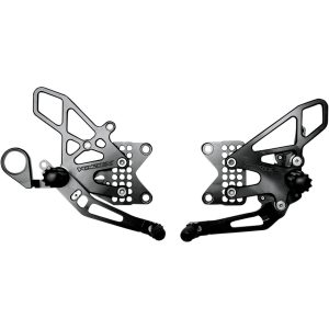 Vortex V2 Adjustable Rearsets Black - RS188K - 2009-2018 BMW S1000RR
