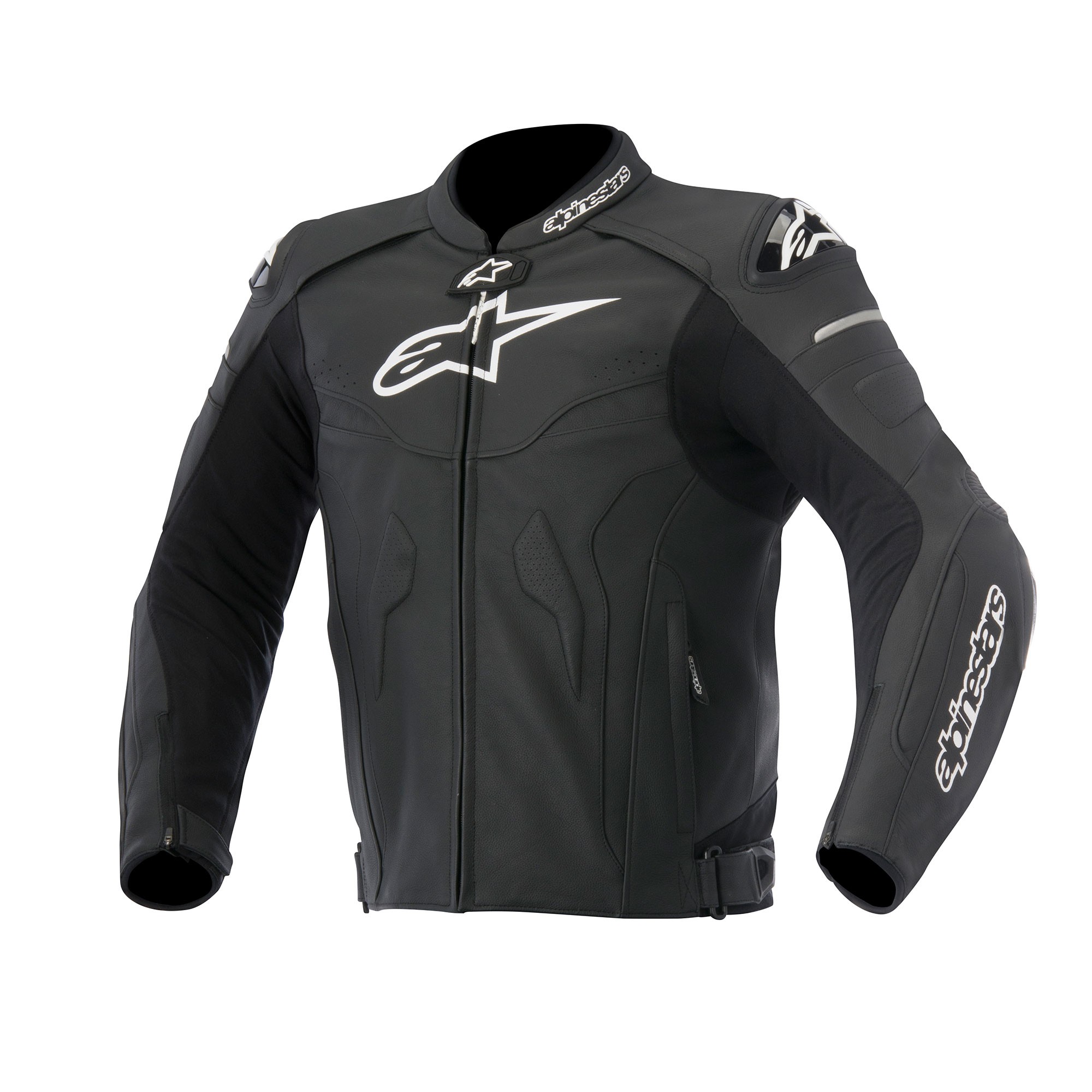 alpinestars celer leather jacket black