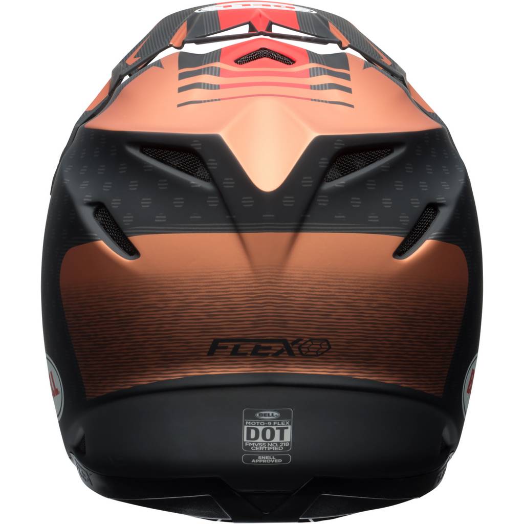 Matte Copper/Black Vice, Medium Bell Moto-9 Flex Off-Road Motorcycle Helmet 