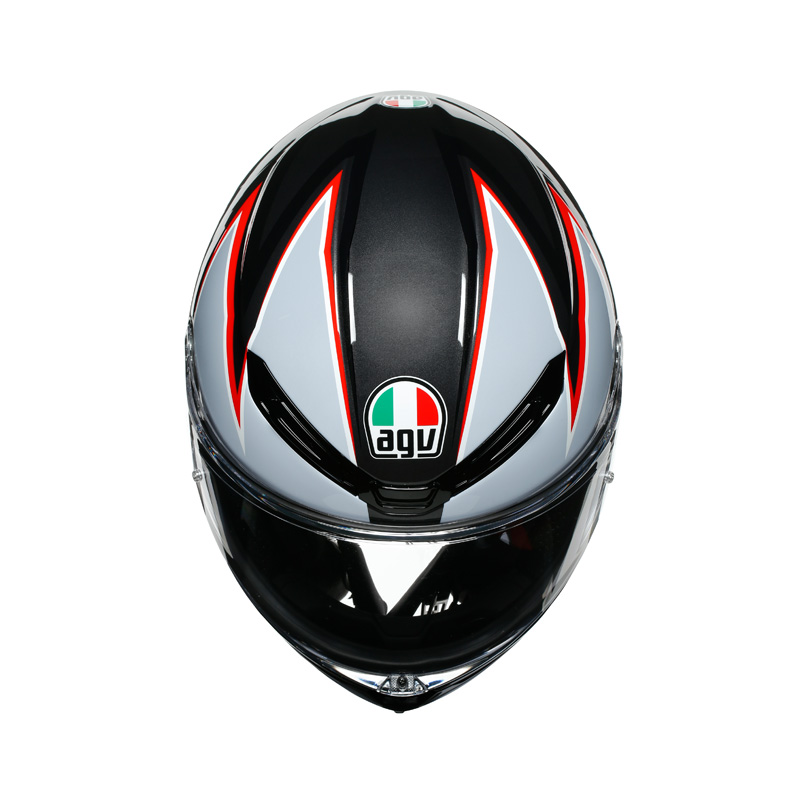 AGV K-6 FLASH BLACK/GREY/RED - Riders Choice