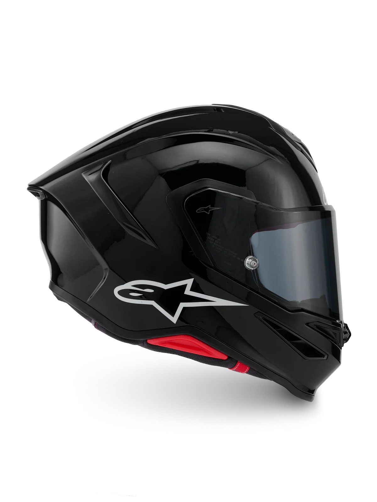 Alpinestars S-R7 Solid Helmet ECE06/DOT - Black Glossy - Image 3