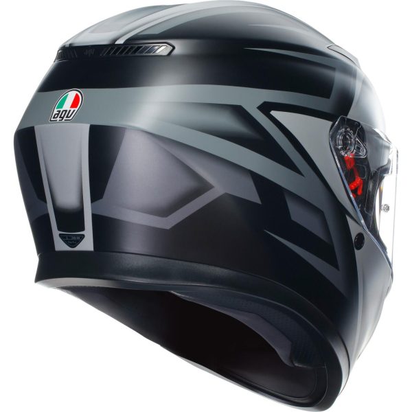 AGV K3 Compound Helmet Matte Black/Grey *CLEAROUT* - Image 2